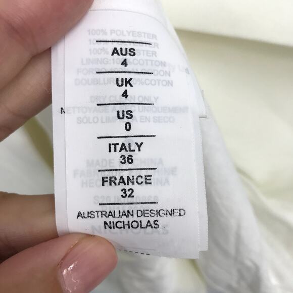 Nicholas Jennifer Vest 0 Sleeveless Button Front Belted Waist Pocket Collar - Picture 5 of 11